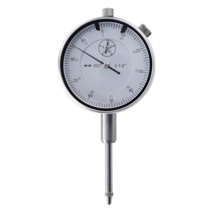 Comparator cu cadran indicator interior imperial, precizie 0.001 in, scara usor de citit, constructie robusta, argintiu/alb