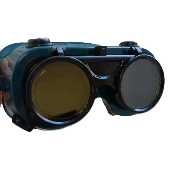 Ochelari protectie sudor rabatabili DIN 5 cu lentile transparente si fumurii GCE