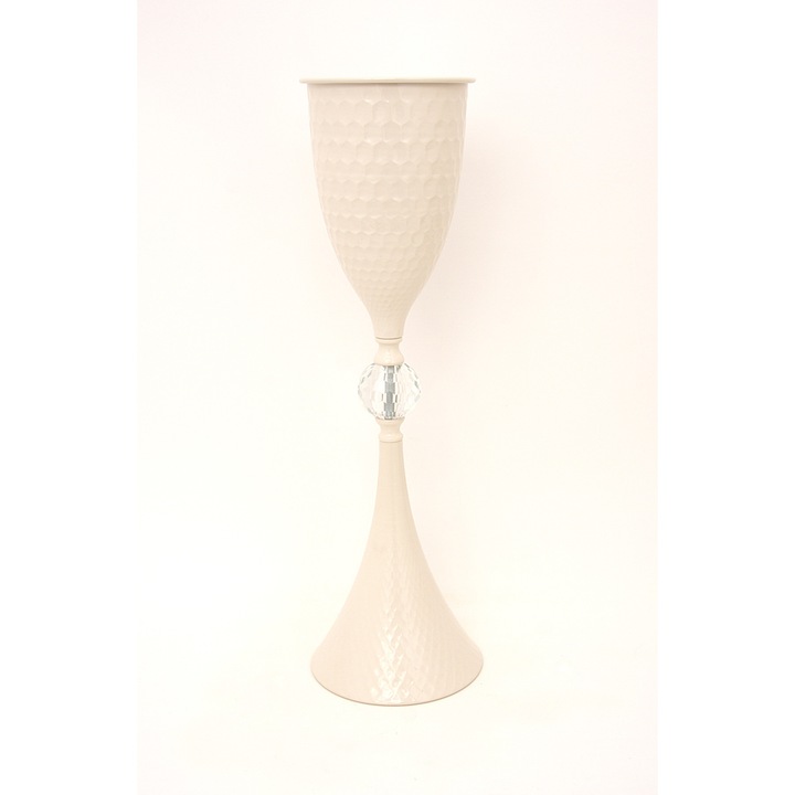 Virágkötészeti tartó, krém színű, M 57 cm, B.S.P. / SL1002