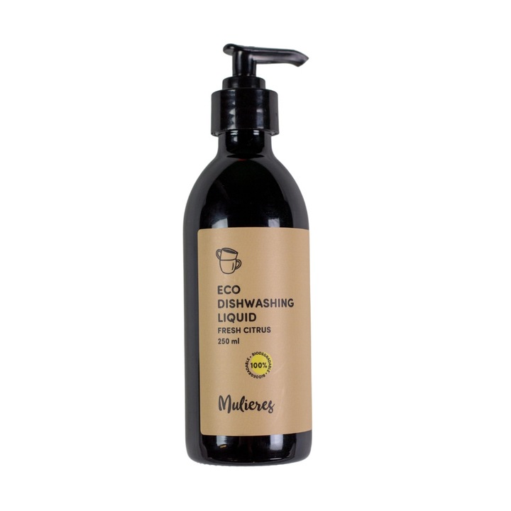 Detergent lichid vase 99.7% ingrediente naturale Fresh Citrus (250 ml), Mulieres
