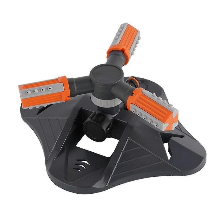 Aspersor automat rotativ 3 brate, reglabil, pentru gradina si gazon, 360°