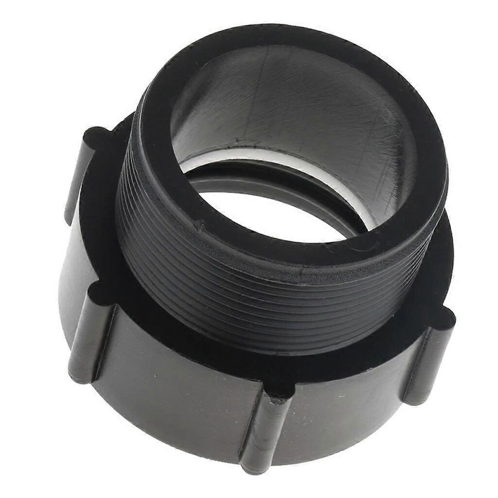 Adaptor plastic pentru rezervor IBC, negru, 55x70x52mm