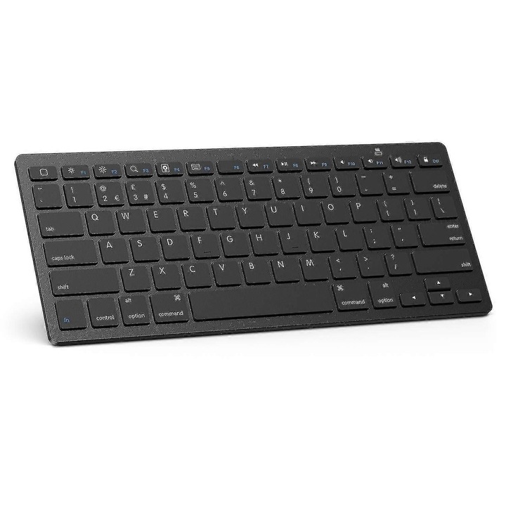 Tastatura Bluetooth pentru tableta, QWERTY, negru, 28x12cm