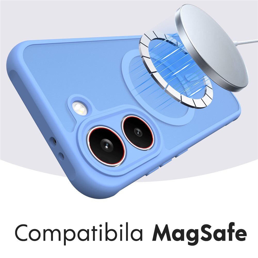 Husa pentru Xiaomi Poco X8 Pro Daden® HaloFrost II, MagSafe, Antisoc, Incarcare wireless, Calitate Premium, Albastru deschis