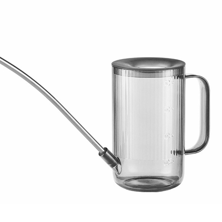 Stropitoare pentru plante, 1200ml, plastic transparent, inox, 20.5x9cm