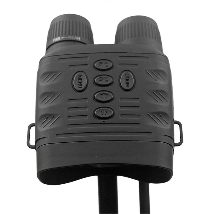 Binoclu cu vedere nocturna 4K, ecran 3 inch, zoom 5x, negru, 15x12x5.6cm