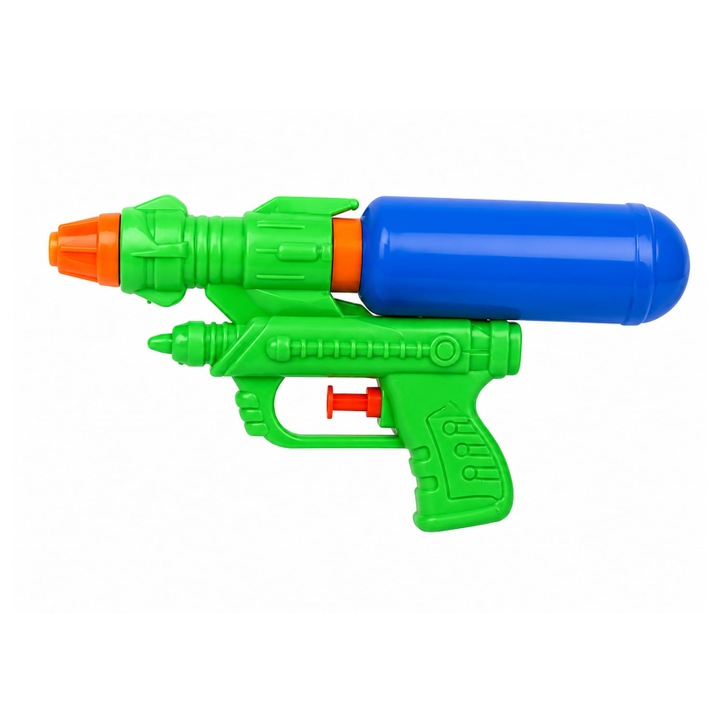 Pistol cu Apa „Water Blaster” – Jucarie pentru Vara, Rezervor Mare, Multicolor (Verde/Albastru)