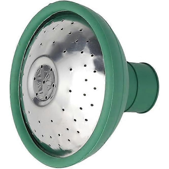 Cap pulverizator universal verde pentru stropitoare gradina, duza tip trandafir, 3.6cm
