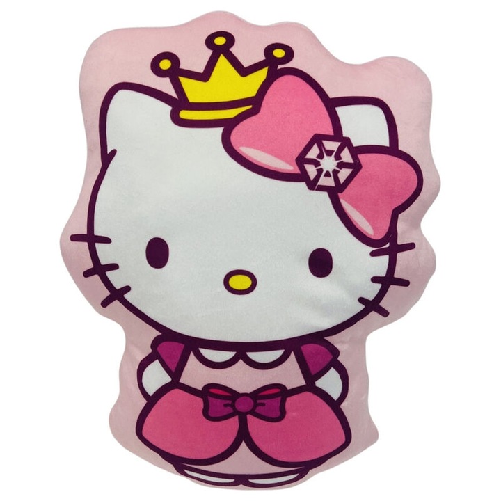 Dekoratív párna, rózsaszín, 35 cm, Fun, Hello Kitty