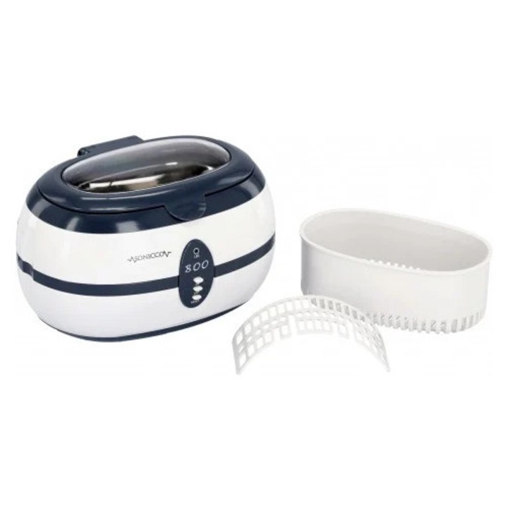 Sterilizator cu ultrasunete, VGT-800, pentru manichiura si cosmetica, capacitate 600 ml, timer, alb