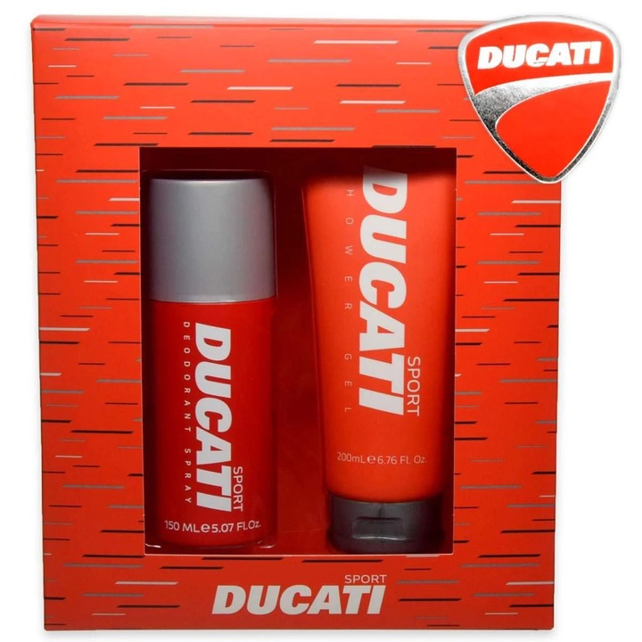 Ducati Sport Ajándék Szett Ducati Tusfürdő 200 ml és Dezodor 150 ml