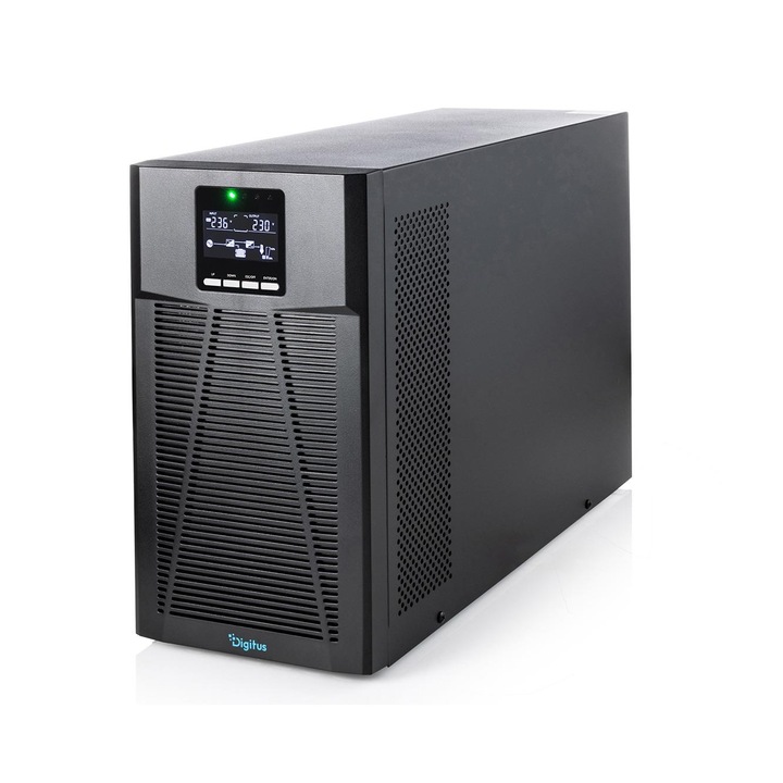 UPS Digitus Online Tower 19 inch 3000VA 3000W LCD USB RS232 RJ45
