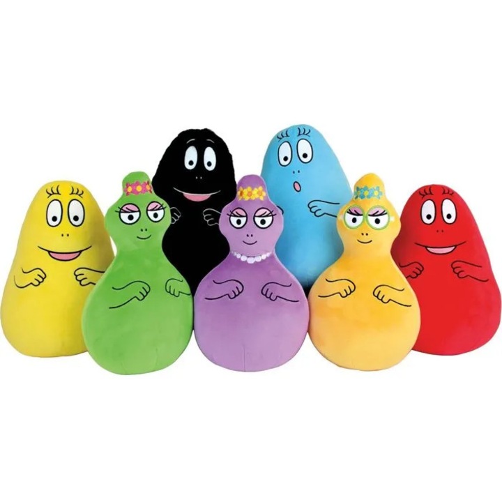 Barbapapa Jemini plüss játék szett, 7 db, 28cm