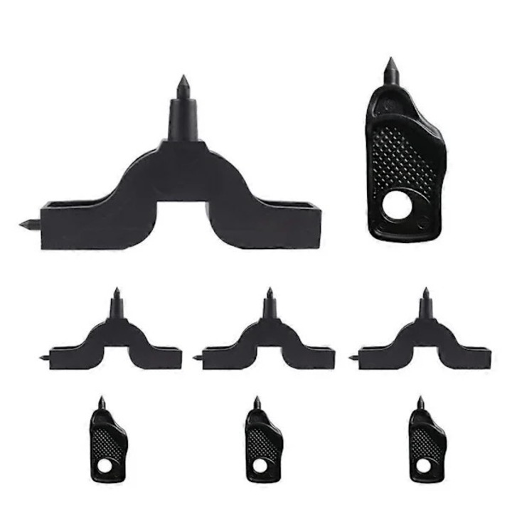 Set 8 perforatoare gauri pentru irigare picurare, negru, 4x2x0.8cm