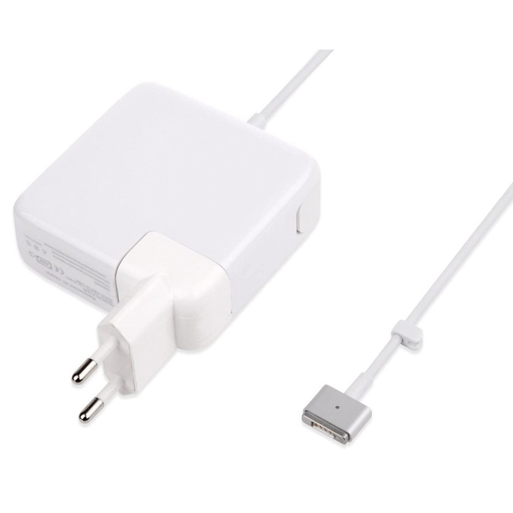 A1424 töltő, kompatibilis M a c Book Pro Retina-val, Magsafe 2 mágneses csatlakozóval, fehér színű
