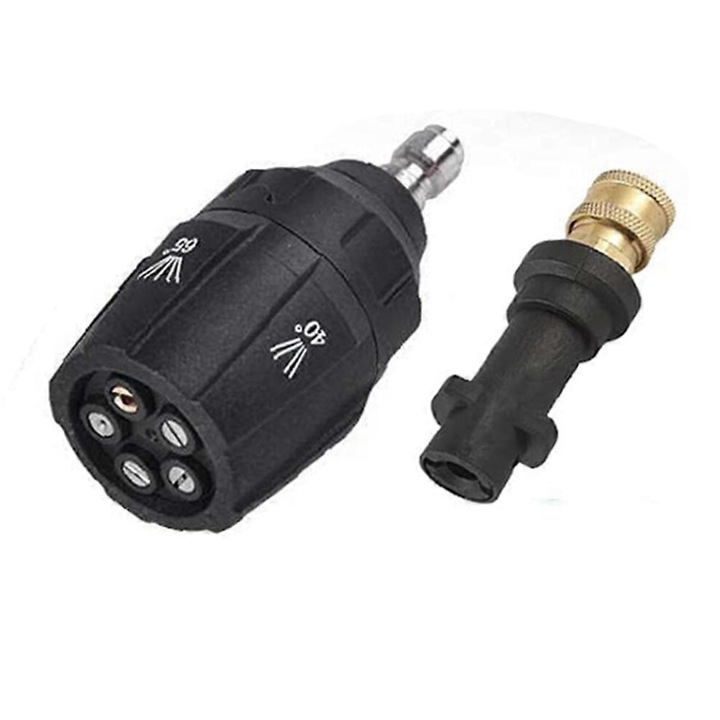 Duza rotativa 5 in 1, adaptor, negru, universal, 1/4 inch