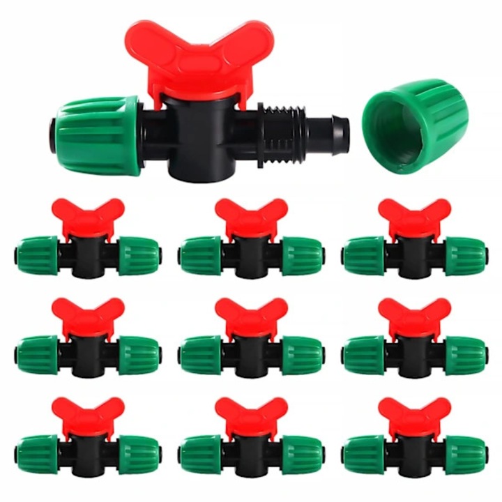 Set 10 valve irigare 16mm plastic rezistent