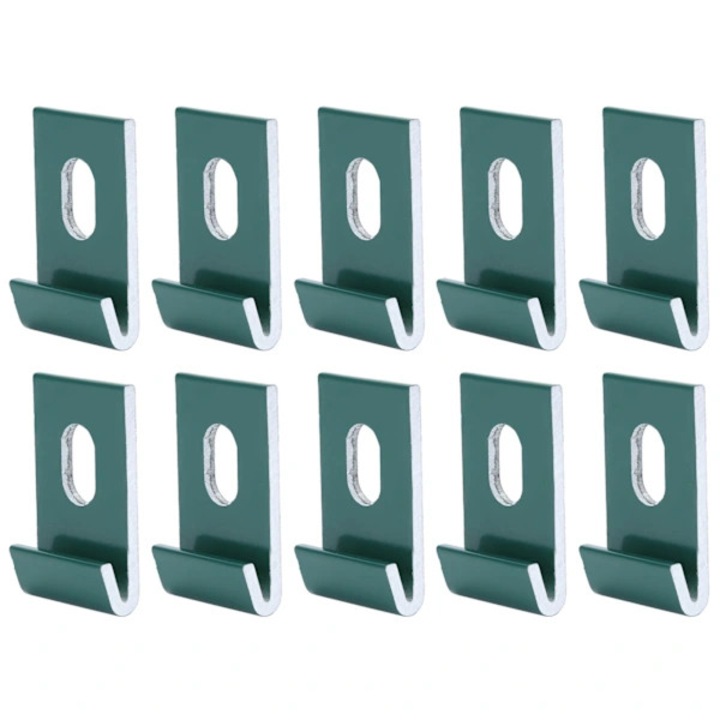 10 db alumínium bilincs készlet üvegházakhoz 3.3x2.1cm zöld