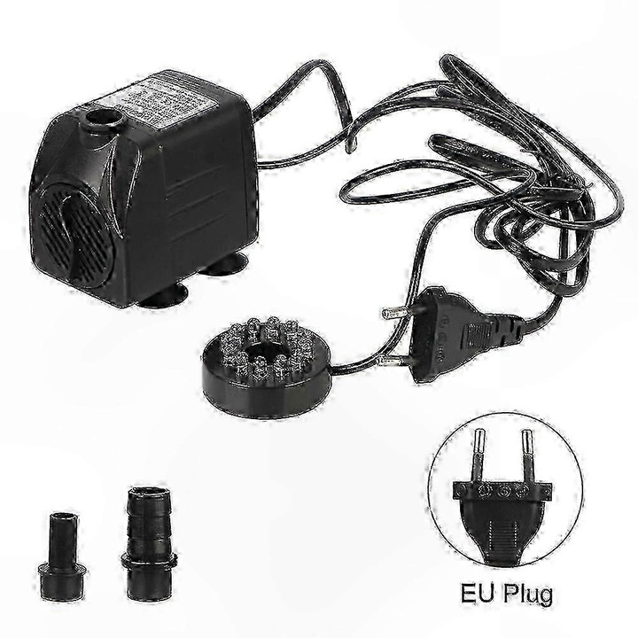 Потопяема водна помпа, 15W, черна, 1м LED, 1000л/ч