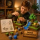 Set de Constructie Magnetic 100 piese Impact LEWER, Cuburi Magnetice Aleatorii, Jucarie Creativa