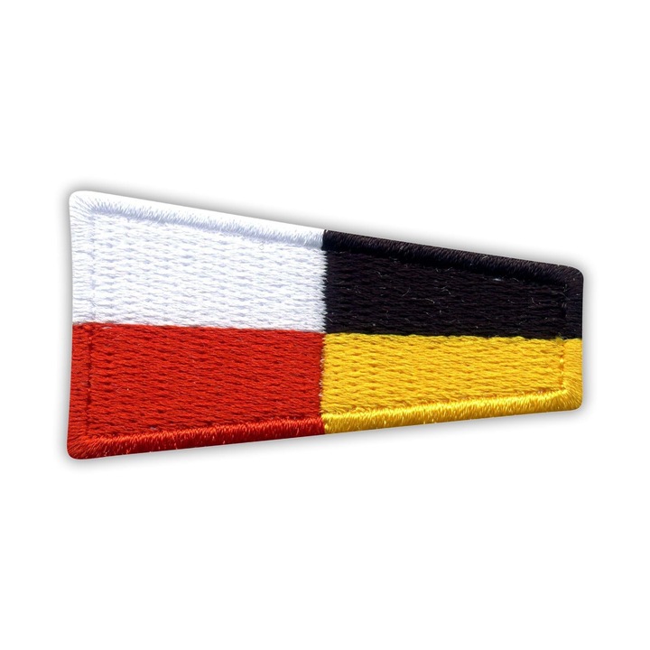 Textil felvarró Patchion, zászló modell, többszínű, 4.4x5.5cm