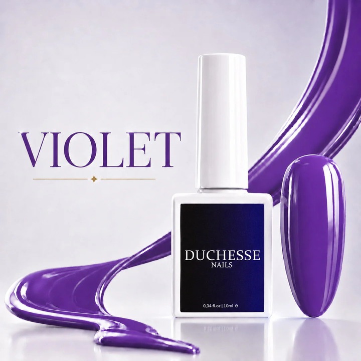Oja Semipermanenta Unghii, HEMA&TPO FREE, Nuanta Classic VIOLET, 10 ml
