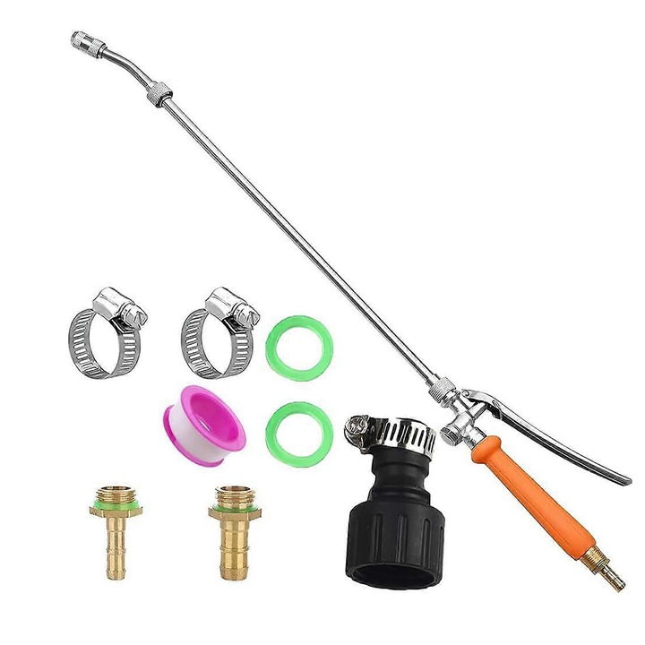 Pistol de stropit telescopic din otel inoxidabil, reglabil, multicolor, 69cm