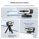 Уеб камера Q19 4K LED регулируема с микрофон USB plug&play