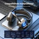 Геймърски слушалки Over-Ear с кабел, LED светлинни ефекти, вграден микрофон, контрол на кабела, съвместими с PC, телефон, лаптоп, професионален стерео звук