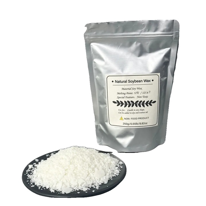 Ceara naturala de soia 125-250g alba pentru lumanari hand-made