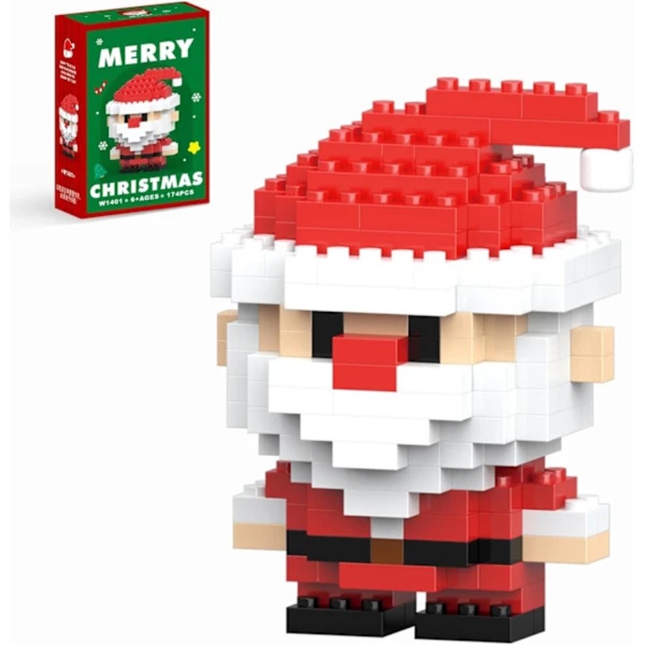 Set blocuri de constructie Craciun, 179 piese, multicolor, 6+ ani