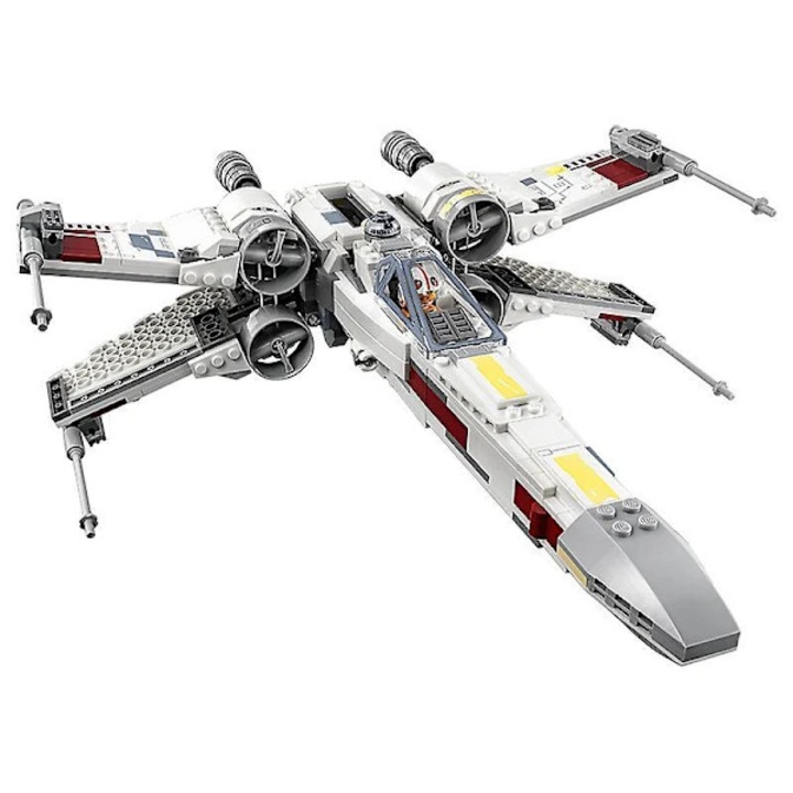 Комплект за конструиране на боен самолет X-Wing, малки блокчета, ABS пластмаса, унисекс, многоцветен, 7-18+ години