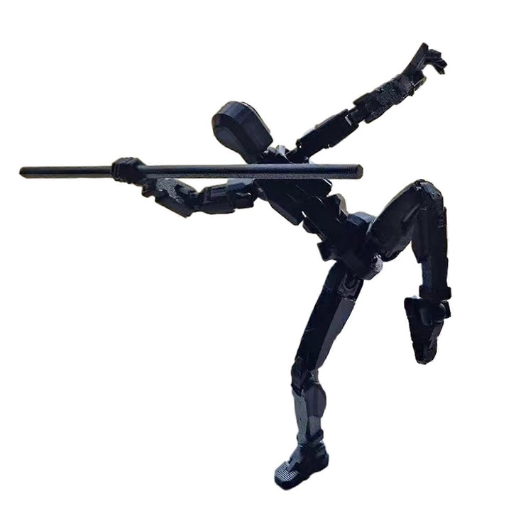 Csuklós robot figura 13.7cm többszínű kiegészítő szett