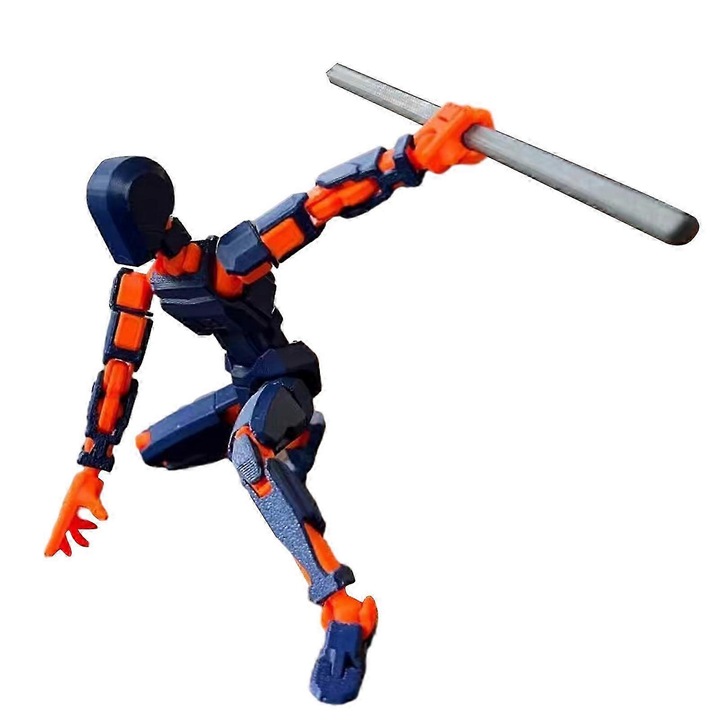 Csuklós robot figura 13.7cm többszínű kiegészítő szett
