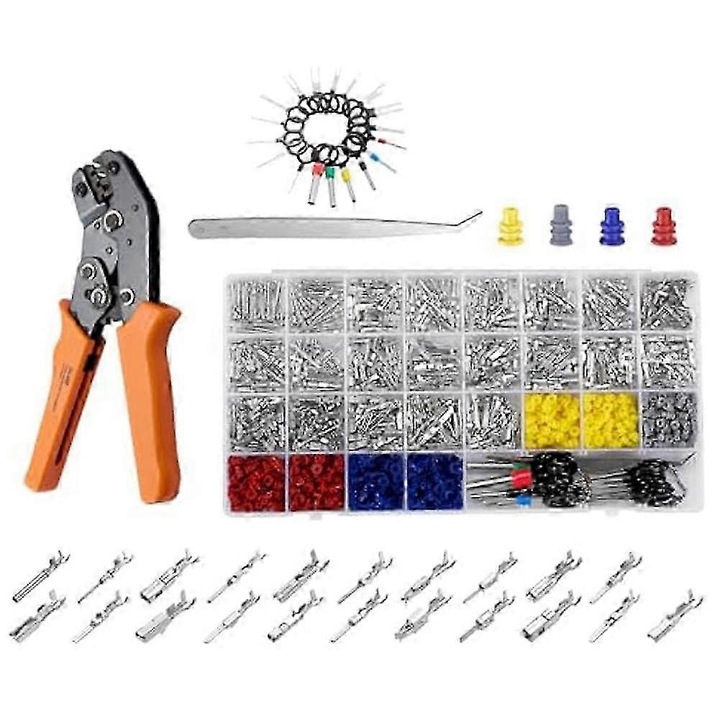 Set conectori pini terminali 21 tipuri multicolor 945 piese
