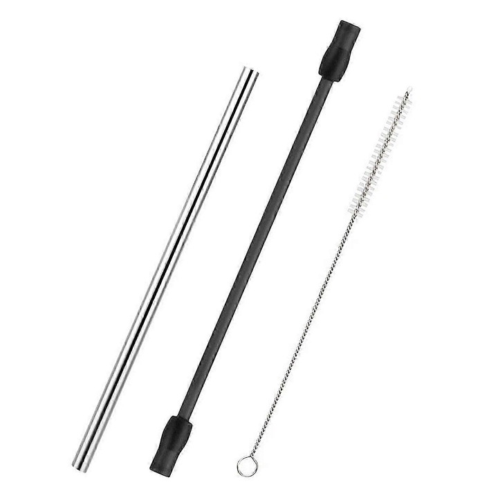 Set furtun lapte silicon si inox pentru espressoare Bosch Siemens, negru, 21.9x18x200cm