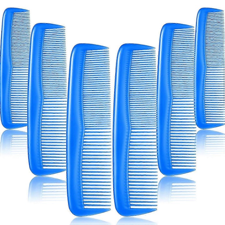 Set piepteni negri plastic 12.8x2.5cm 12 buc