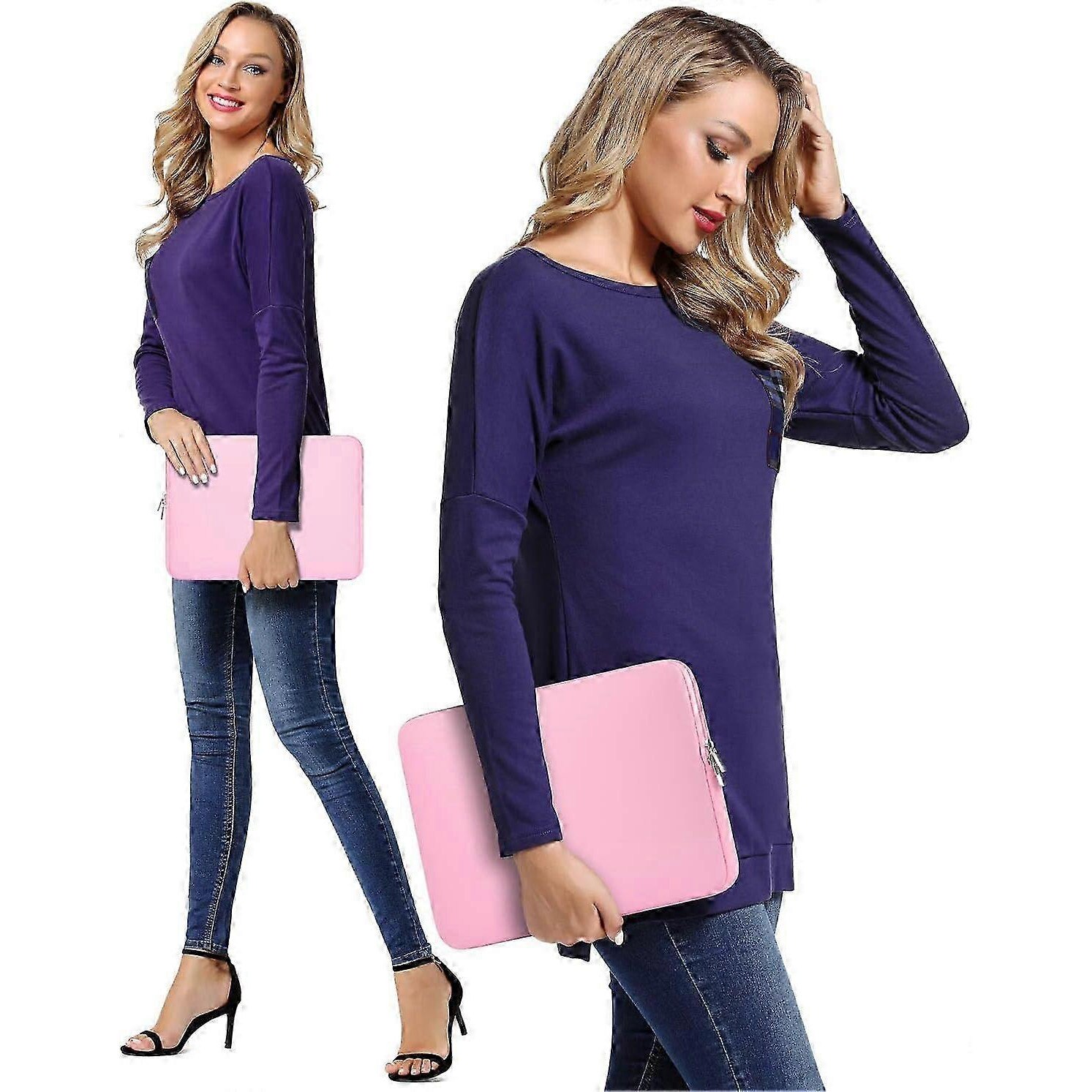 Husa laptop neopren, 33.6x24x2cm, protectie, negru