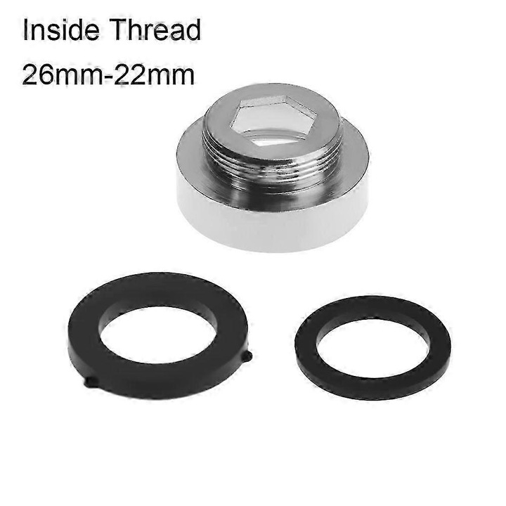 Adaptor aerator robinet, economisire apa, crom, 22mm