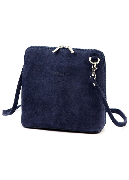 Geanta dama Barberinis listonoza mica piele intoarsa bej 20x15x5cm