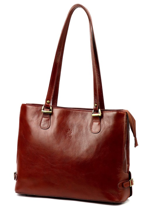 Florence női shopper táska, elegáns, többszínű bőr, 30x40cm