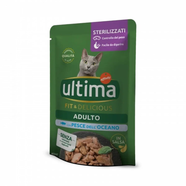 Hrana Pentru Pisici ULTIMA Steril Peste Oceanic 85G