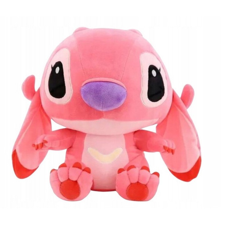 Jucarie de plus, Lilo si Stitch, 35cm, roz
