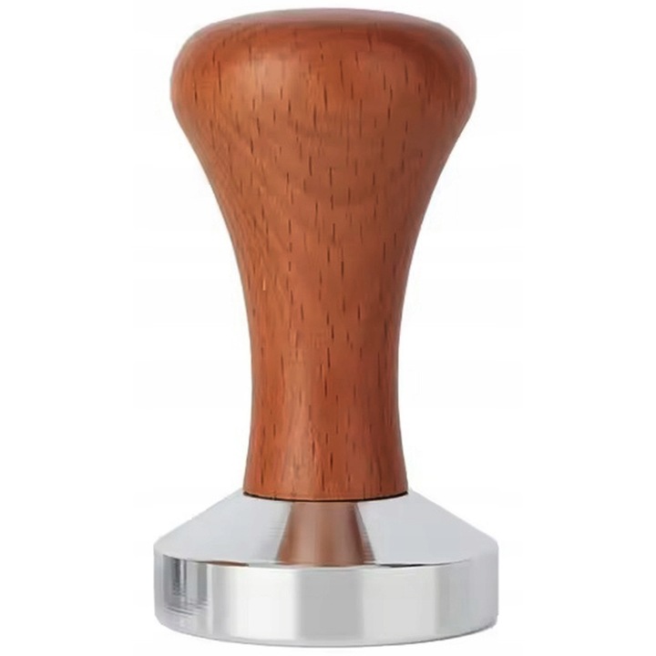 Aptel kávétömörítő, tamper 51mm barna ezüst 86x51mm