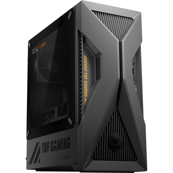 Настолен компютър ASUS TUF Gaming T500 TM500MH-0R72600090, Процесор AMD Ryzen 7 260 (3.8/5.1GHz, 16M), 64 GB, 2 TB SSD M.2 NVMe, NVIDIA RTX 5060 8GB GDDR7, Free DOS