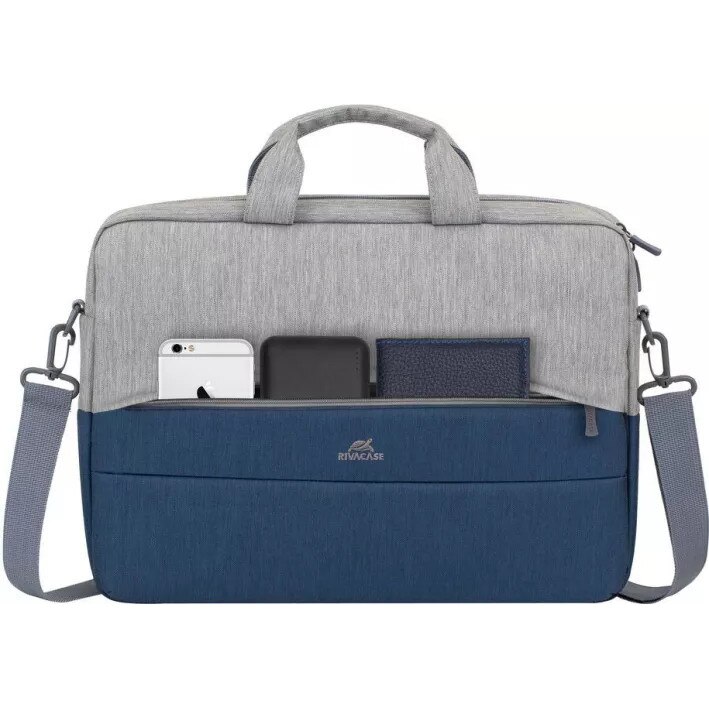 Geanta laptop RIVACASE 7532 15.6" gri-albastru