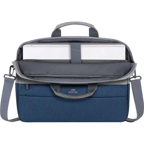 Geanta laptop RIVACASE 7532 15.6" gri-albastru