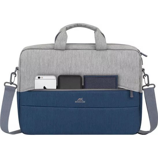 Geanta laptop RIVACASE 7532 15.6" gri-albastru
