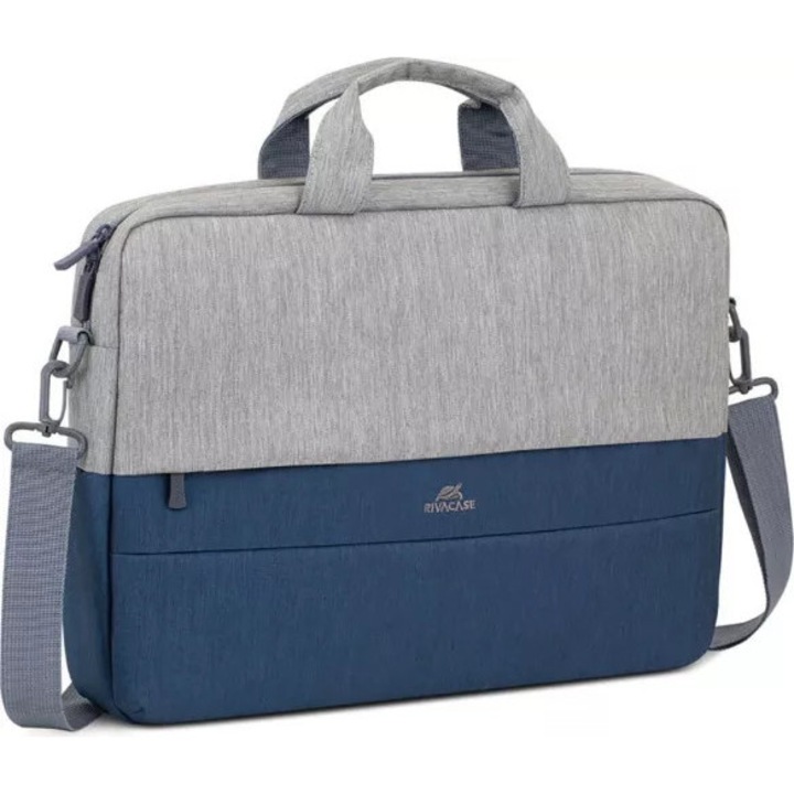 Geanta laptop RIVACASE 7532 15.6" gri-albastru
