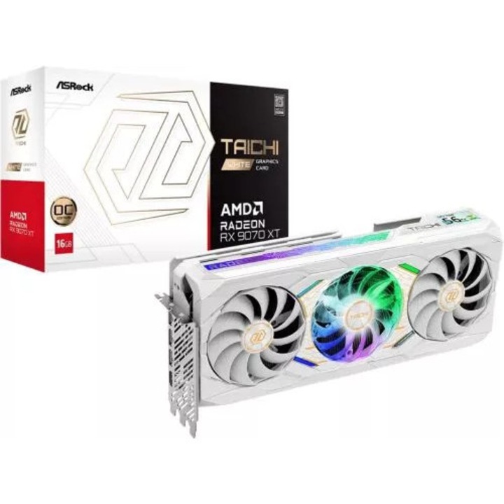 AsRocK RX 9070 XT 16GB GDDR6 256 bit Taichi White OC